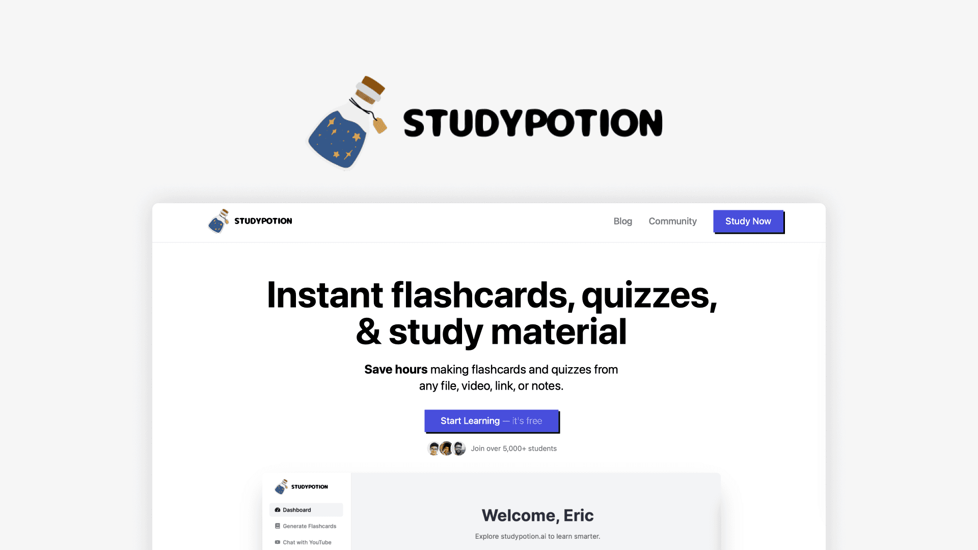 Study Potion AI
